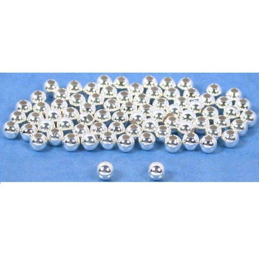 7391 75 Ball Beads Sterling Silver Round Beading Parts 3mm